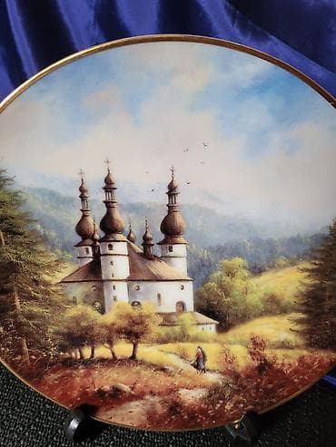 klesta za ringlice: Tanjir nov za na zid rucno oslikan Jan Lojpena 94god. Tanjir za na — 4