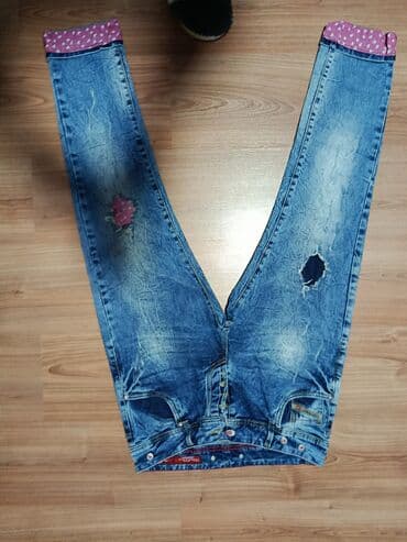 pocepane pantalone: 30, Teksas, Spušteni struk, Baggy — 2