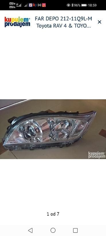 Far DEPO 212-11Q9L-M za Toyota vozila - Prednji levi (L) far, DEPO