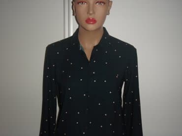 Kosulja Italy 38 pamuk, tamno zelena sa belim tufnama. Sirina ramena — 1