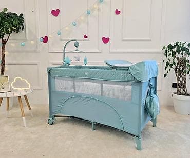 orman za decu: KIKKA BOO krevetac Nighty Night, 2 nivoa, sa rancem i pultom – mint — 8