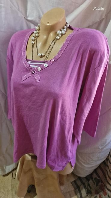 koton bluze: 3XL Wissmach 700din Elegantna pamučna sa elastinom vrhunska Poluobim — 4