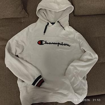 zara muske dukserice: Bela pamučna dukserica — 3