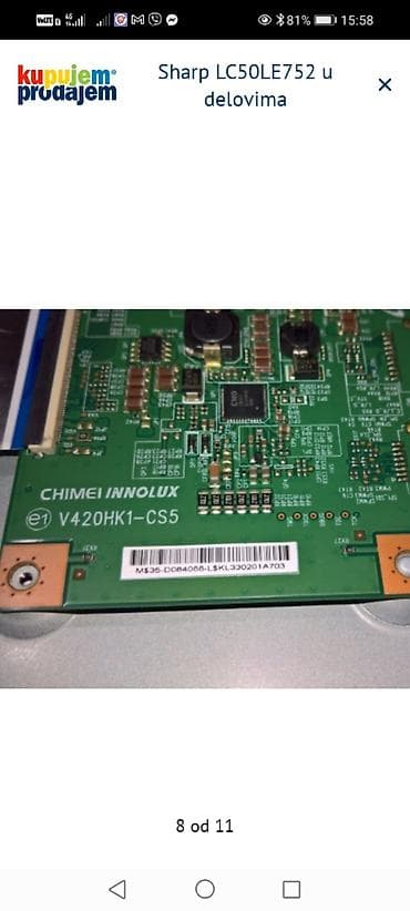 fen za kosu 5 u 1: Sharp LC50LE752 – delovi Dostupni originalni delovi sa modela: - Main — 9