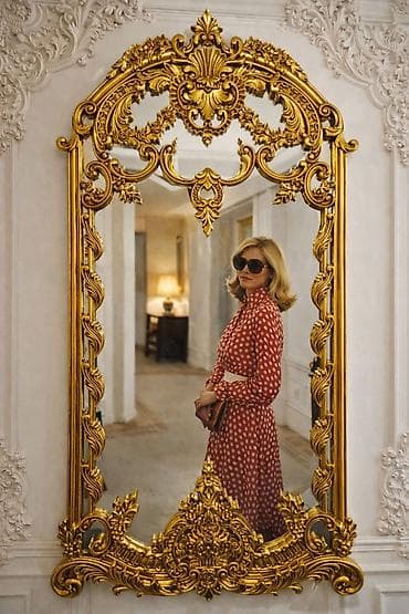 Dečiji nameštaj: Raskošno zidno ogledalo u baroknom stilu 200x100cm - Veliko — 1