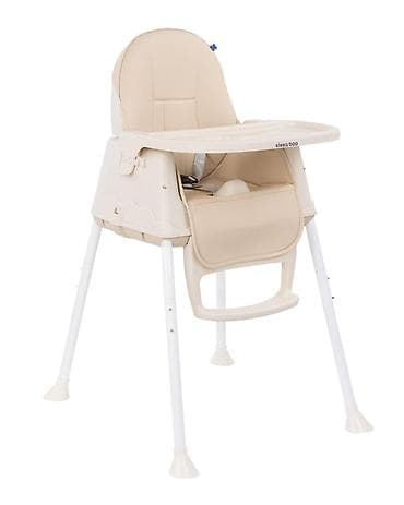 decije stolice plasticne: KIKKA BOO Hranilica CREAMY 2in1, beige (KKB1) Praktična 2-u-1 stolica — 2