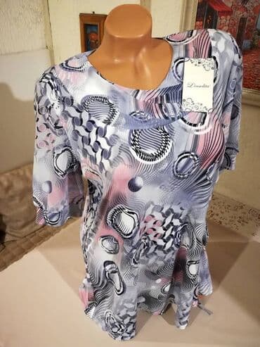 elegantne tunike za punije dame: Nova zenska bluza sa sarom Linsolita. Turska. Odlicna zenska bluza sa — 4