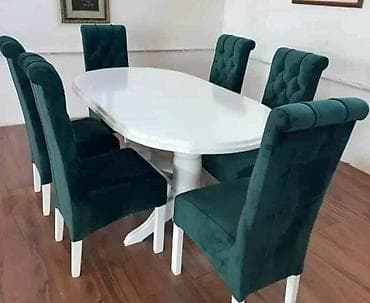 gaming stolica: Trpezarijski komplet – sto + stolice Sto Baluster Krug – dimenzije — 1