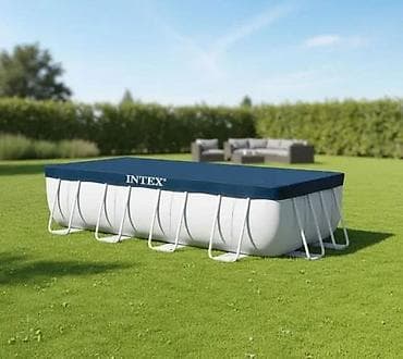 paneli za kupatilo: Intex Prekrivač za bazene sa metalnom konstrukcijom okrugli 305 cm - — 2