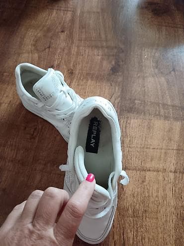 polovne balenciaga patike: Replay ženske patike – bele - Brend: Replay (logotip na ulošku, peti — 2