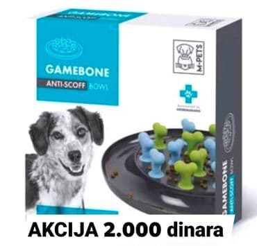 mesanac zlatnog retrivera i labradora: Gamebone Anti-Scoff činija usporava hranjenje vašeg psa. Dizajnirana — 1