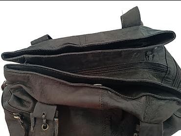 ženske torbe david jones: Originalna GiGi NEW YORK ženska torba od prirodne kože – tamno braon — 3