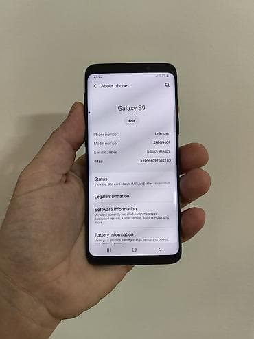 prodajem samsung: Samsung S9 otključan za sve mreže, sa 4/64gb memorije. Na ekranu — 5