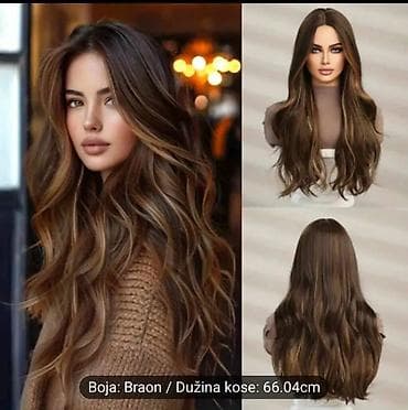 glo hyper cena: Perike – više modela i dužina - Tip: ženske modne perike sa dugim — 4