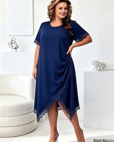 elipsa zenski kompleti: Elegantna ženska haljina za punije dame Model za punije dame Vel: XL — 5