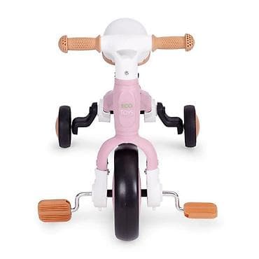 zvoncare za punije: Ecotoys balans bicikl sa pedalama i pomoćnim točkovima 3u1 – pink — 5