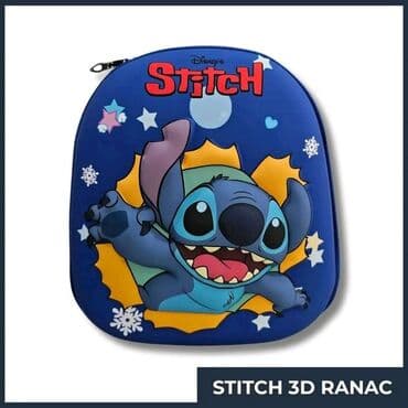 cm kofer sa sminkom: Ranac sa trodimenzionalnim prikazom lika Stitcha iz Disney crtanog — 1