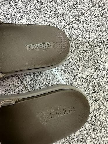 Papuče: Adidas platform papuče – sivo/maslinasta boja - Model: Adidas slide — 3