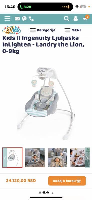 pantalone od vestacke koze: Ne postoji magičnija ljuljaška za bebe od Ljuljaška za bebe Ingenuity — 1