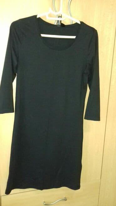 kaftan haljine za plazu new yorker: H&M M (EU 38), color - Black, Short sleeves — 2