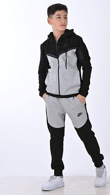 crveni tech fleece: Nike dečija trenerka za dečake NOVO Novo Pamuk Veličine 10 12 14 16 — 1