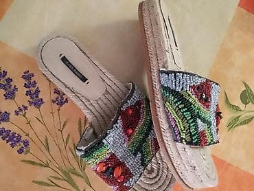 polovna obuca iz inostranstva: Papuče 38, bоја - Šareno — 4