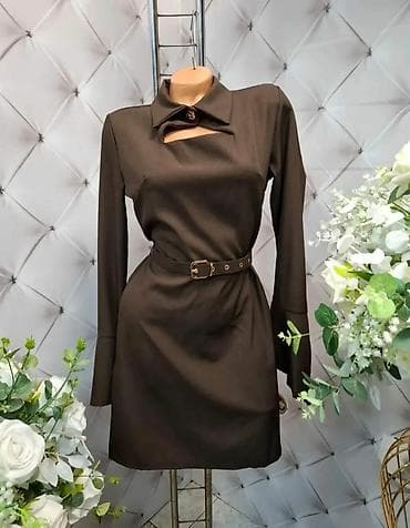 mona odeca: Elegantne ženske haljine – više modela - Model 1: Košulja-haljina sa — 4