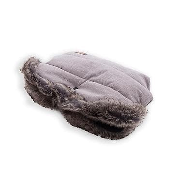 velicine za decu: KikkaBoo zimska navlaka za rukohvat kolica – Fur Melange Grey Šifra — 2