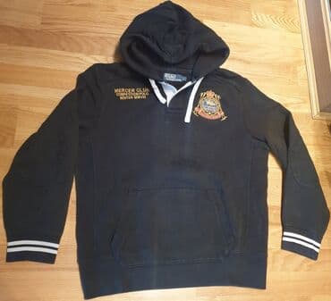 srebrni lancic sa krsticem: Sweatshirt, L (EU 52), Ralph Lauren, color - Black, With a hood — 4