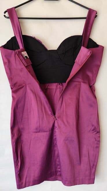 prsluci sa krznom: S (EU 36), color - Purple, Cocktail, With the straps — 4