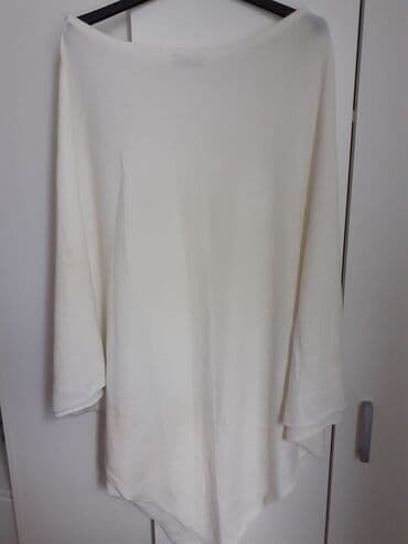 prsluci pepco: Beli pončo - Boja: čista bela - Kroj: širok, ležeran, pada u — 1