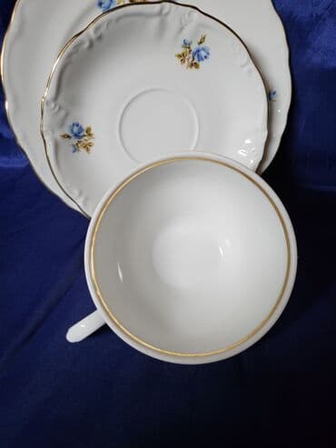 porcelanske solje za caj: Porcelanski set,vintaz winterling Bavaria. Set je perfektan. sve — 9