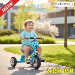otkup gramofonskih ploča cena: Tricikl Bubamara – dečiji tricikl sa motivom bubamare - Dizajniran za — 2