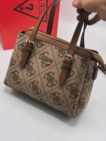 Torbe: GUESS torba – model sa monogram printom - Dizajn: klasična trapez — 8