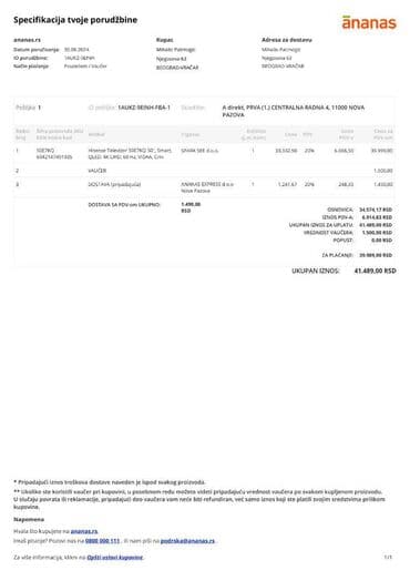 Car Electronics: HISENSE 50E7KQ 50" Smart 4k TV HISENSE 50E7KQ 50" tv . kupljen pre — 2