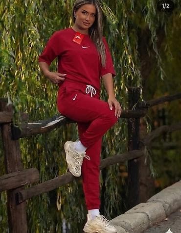 Gornji i donji deo: Nike komplet majica i pantalone - pamuk sa elastinom Novi model Nike — 8