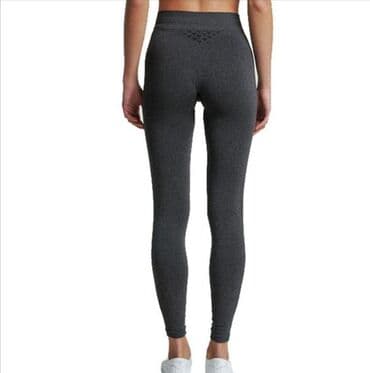 push up helanke: S (EU 36), Cotton, color - Grey, Single-colored — 2