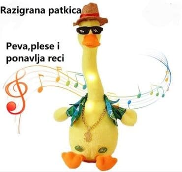 pletene igracke za bebe: Cena 1750 din Vesela patka Vesela patka može da peva, ponavlja — 1