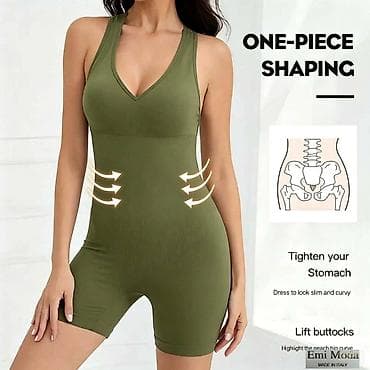 haljina kombinezon: Jednodelni oblikujući kombinezon – Emi Moda, Made in Italy - Bešavni — 3