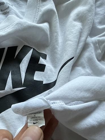 nike bela majica zenska: Men's T-shirt Nike, bоја - Bela — 4