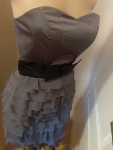 enigma haljine: S (EU 36), color - Grey, Evening, Without sleeves — 4