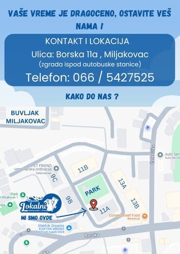 LOKALNI VESERAJ Perionica vesa i hemijsko ciscenje Miljakovac-Borska — 2