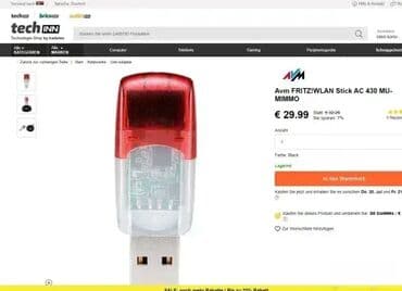 mini stampac za slike: *** AKCIJA *** 0693 WLAN USB-Stick - Fritz! WLAN AC adapter za laptop — 4