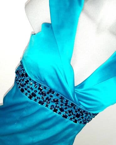 Kape i aksesoari: Tirkizna haljina sa kristalima s m vel
 Slike sve govore — 4