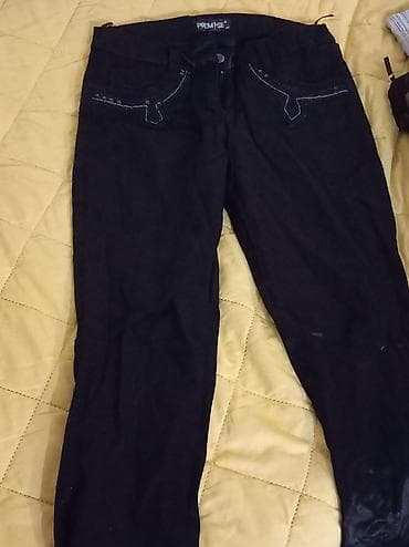 pantalone xs: Ženske pantalone – 2 para 1) Elegantne tamno-sive pantalone - — 4