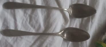 tacne za posluživanje: Set od 2 kašike – metalne, klasičan dizajn - Materijal: metal (sudeći — 3