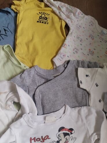 jednodelni skafanderi za decu: Paket: Bodiji, Unisex, uzrast: 3-6 meseci — 4