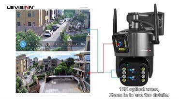 Cena 6500 din WiFi Spoljna Rotirajuća Kamera sa 2 sočiva (nezavisno