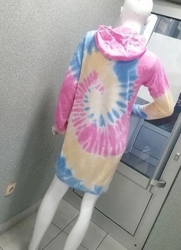 leprsave duge haljine: XL (EU 42), color - Multicolored, Oversize, Long sleeves — 3