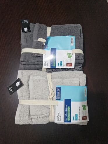 bastenski set maxi: Set od 6 peskira. 2 za lice, 2 za ruke i 2 za telo. Dostupni u tamno — 1